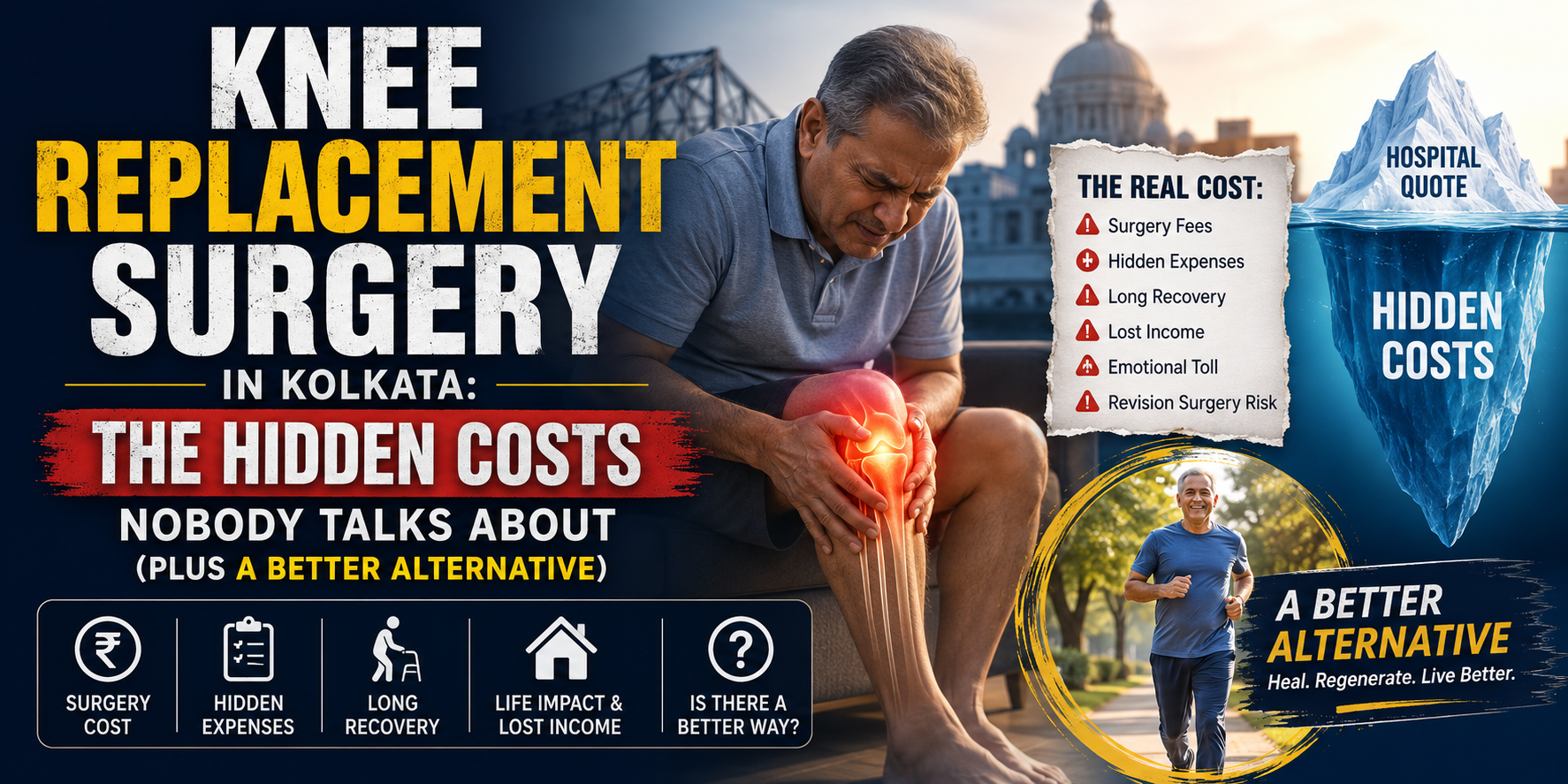 Knee Replacement Surgery in Kolkata: The Hidden Costs Nobody Talks About (Plus a Better Alternative)